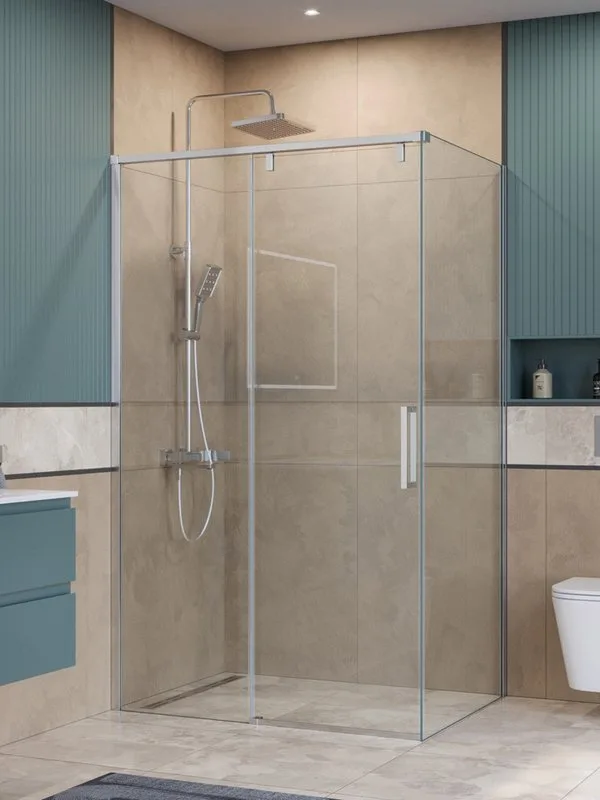 Душевой уголок BelBagno Soft Close-1 AH-1-120/100-C-Cr профиль хром Sancos — официальный сайт