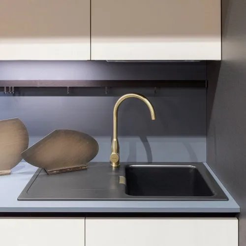 Смеситель для кухни Schock Kavus золото Sancos — официальный сайт
