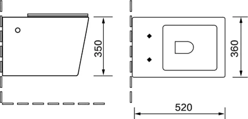 Унитаз подвесной Vincea Q-Line VT1-12MB Sancos — официальный сайт