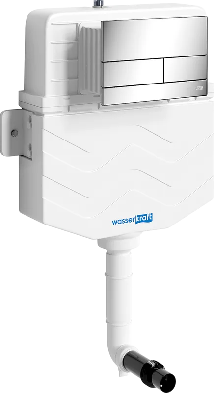 Смывной бачок скрытого монтажа Wasserkraft Aller 10TLT.031.ME.CH04, с кнопкой смыва хром Sancos — официальный сайт