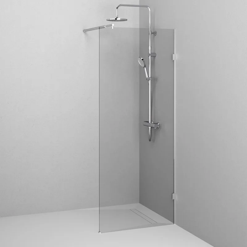 Душевая перегородка AM.PM X-Joy W94WI-80-F1-MTE 80x195, фурнитура хром, стекло прозрачное Sancos — официальный сайт