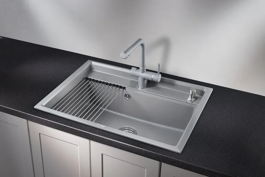 Мойка кухонная Granula Kitchen Space 7301, алюминиум Sancos — официальный сайт