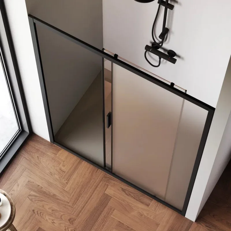 Душевая дверь в нишу AM.PM Gem Solo W90G-140-1-195BM 140 см Sancos — официальный сайт