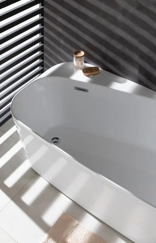 Акриловая ванна Allen Brau Priority 1 170x80 см, отдельностоящая, белая, овальная, на ножках, со сли Sancos — официальный сайт