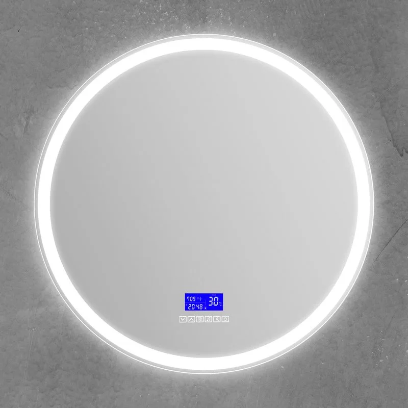 Зеркало круглое BelBagno SPC-RNG-700-LED-TCH-RAD с bluetooth, термометром и радио Sancos — официальный сайт