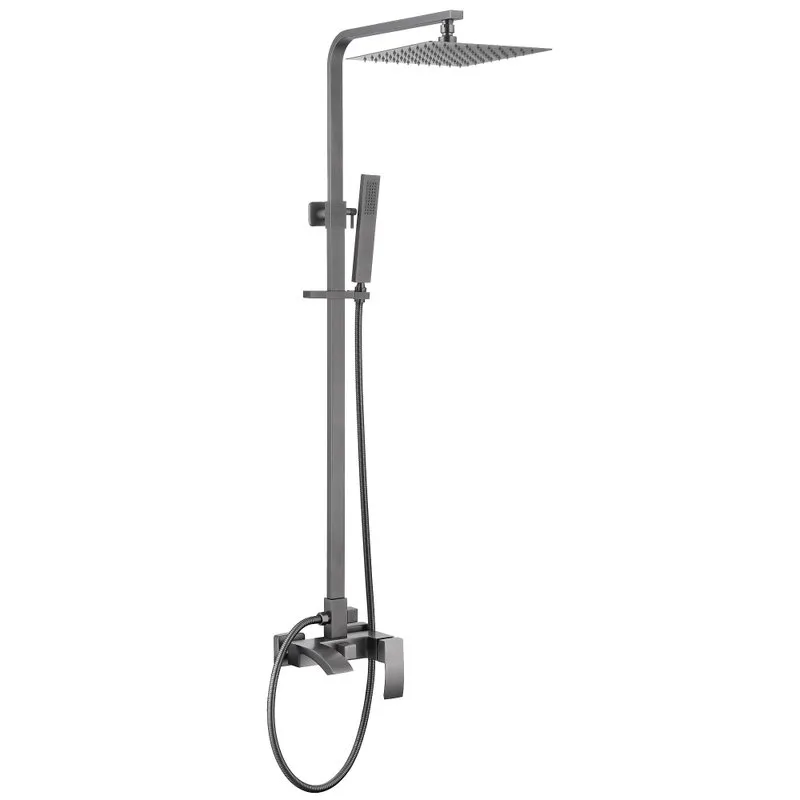 Душевая стойка Abber Wasserfall AF8616NGL, никель Sancos — официальный сайт