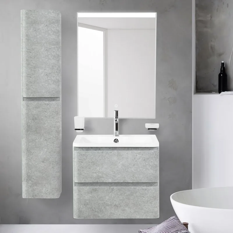 Тумба под раковину без столешницы BelBagno Albano 70 подвесная, cemento verona grigio Sancos — официальный сайт
