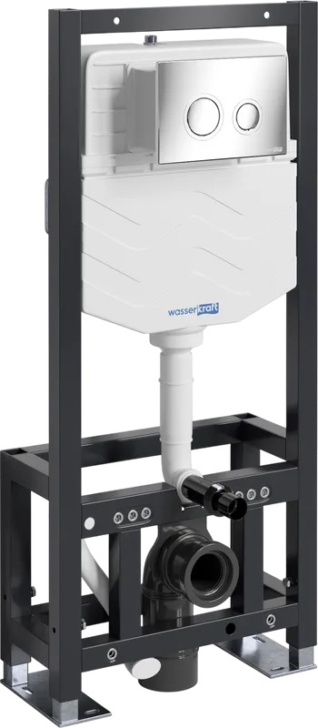 Система инсталляции для унитазов Wasserkraft Dill 61TLT.010.ME.CH01, с кнопкой смыва хром Sancos — официальный сайт