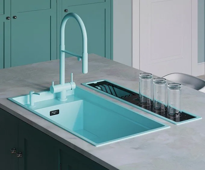 Сушилка Omoikiri DRY-03 PRO AZ встраиваемая, azur blue Sancos — официальный сайт