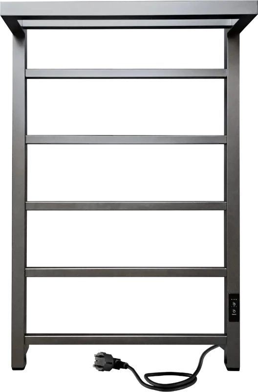 Полотенцесушитель электрический Indigo Forma LEF80-50GFMRt с полкой, graphite metallic Sancos — официальный сайт