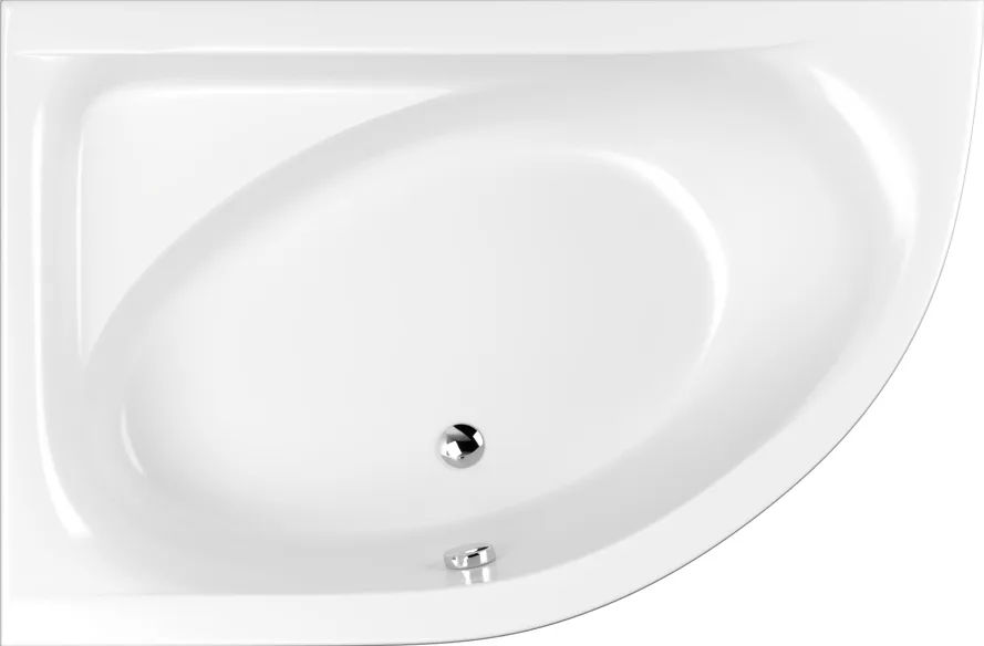 Акриловая ванна WHITECROSS Aquarella 170x110 см, левая, пристенная, белая Sancos — официальный сайт