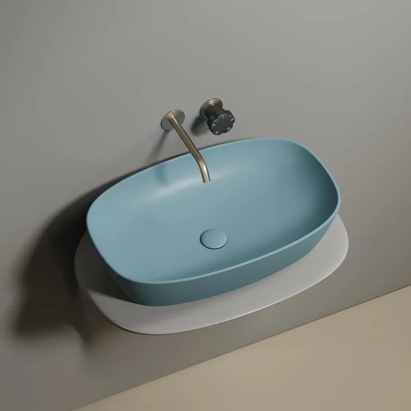 Накладная раковина Ceramicanova Element CN6049MLG зеленая матовая Sancos — официальный сайт