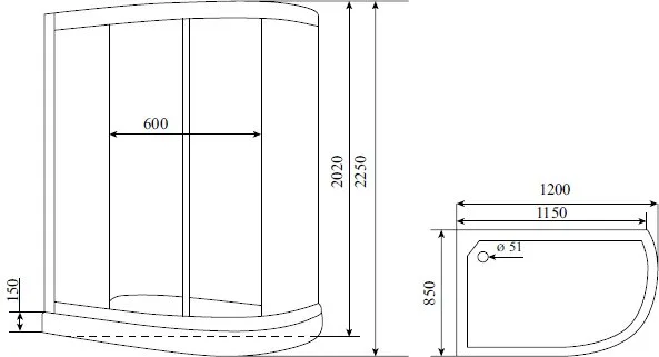 Душевая кабина Timo Standart T-5502L Sancos — официальный сайт