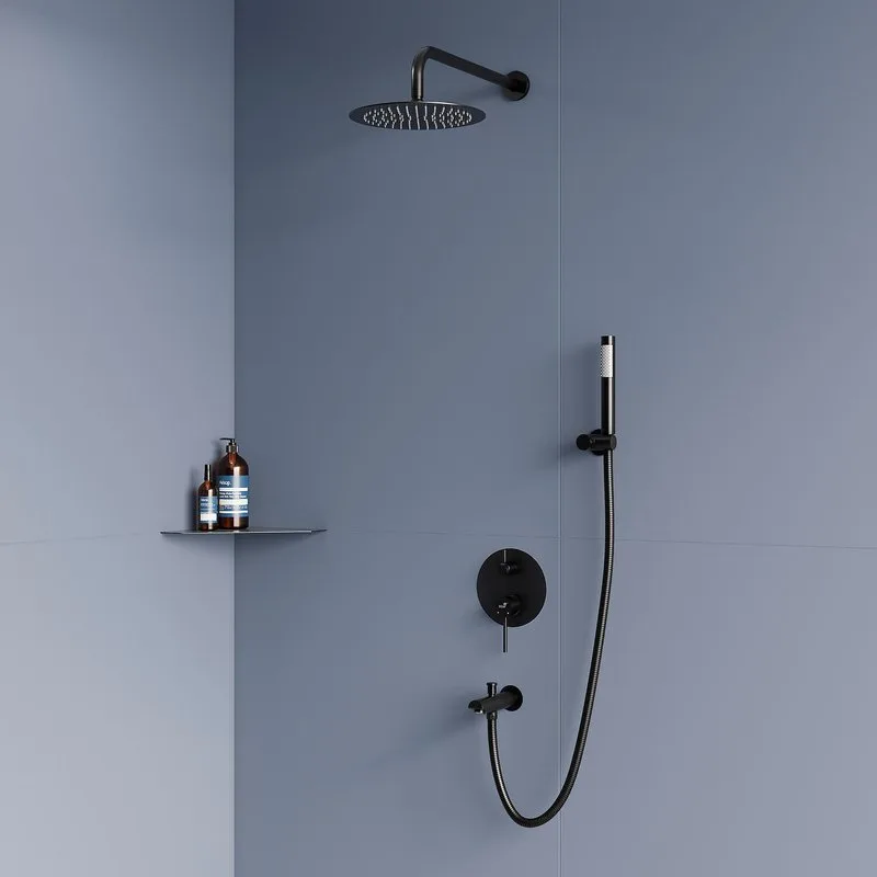 Душевой комплект RGW Shower Panels SP-52-1-B, черный Sancos — официальный сайт