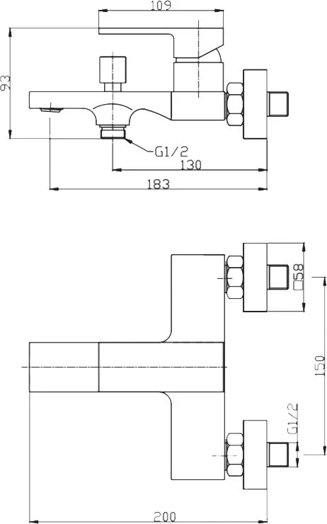Смеситель для ванны с душем BelBagno Romano ROM-VAS-CRM Sancos — официальный сайт