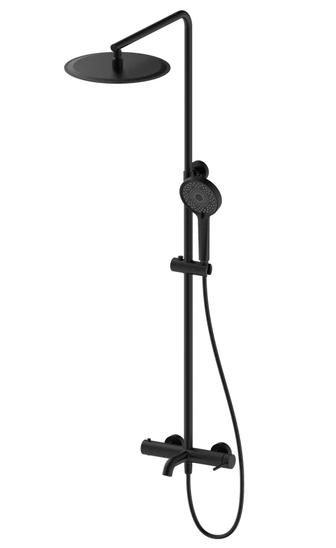 Душевая стойка Wonzon & Woghand STICK WW-88739017-MB, матовая черная Sancos — официальный сайт