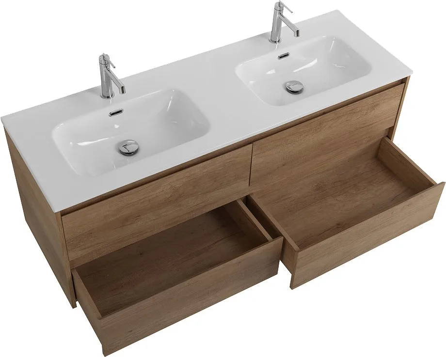 Тумба под раковину без столешницы BelBagno Kraft 120 4 ящика, для двоих, rovere nebrasca nature Sancos — официальный сайт
