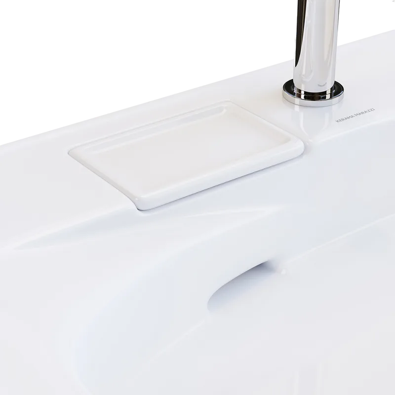 Мебельная раковина KERAMA MARAZZI Riva 100 R, глянцевая белая Sancos — официальный сайт