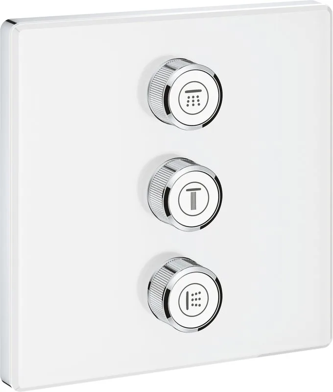 Переключатель потоков Grohe Grohtherm SmartControl 29158LS0 на три потребителя, moon white Sancos — официальный сайт