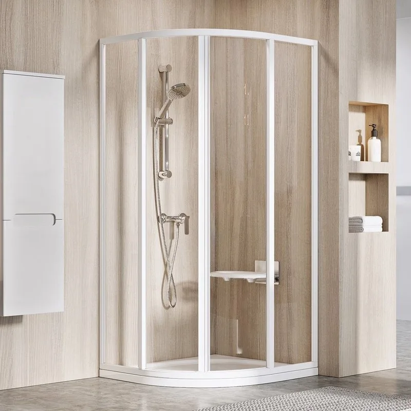 Душевой уголок Ravak Supernova SKCP4-80 195 Transparent, профиль белый Sancos — официальный сайт
