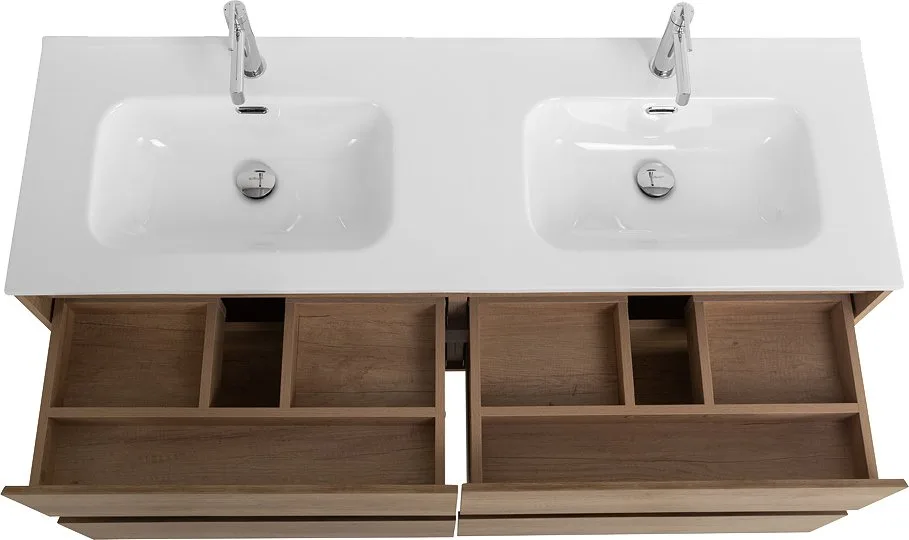 Тумба под раковину без столешницы BelBagno Kraft 120 4 ящика, для двоих, rovere nebrasca nature Sancos — официальный сайт