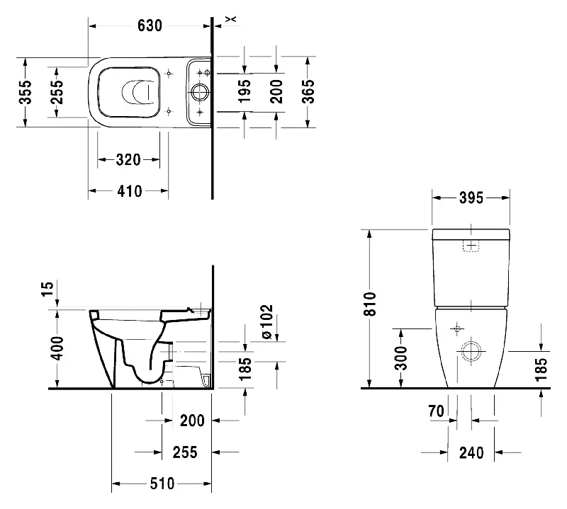 Чаша для унитаза-компакта Duravit Happy D.2 2134090000 Sancos — официальный сайт
