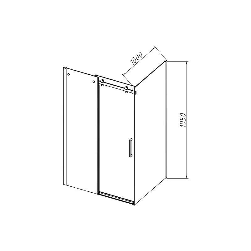 Душевой уголок Vincea Como-N VSR-4CN1016CL 160х100, профиль хром, стекло прозрачное Sancos — официальный сайт