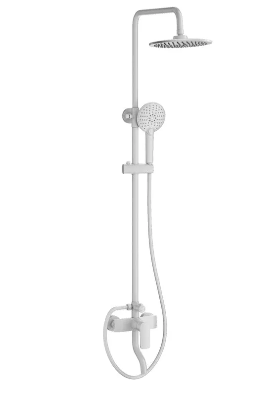 Душевая стойка Wonzon & Woghand Line WW-AE3354-MW, матовая белая Sancos — официальный сайт