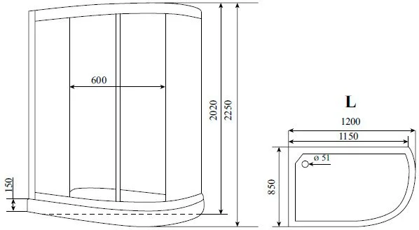 Душевая кабина Timo Standart T-1102 P L Sancos — официальный сайт
