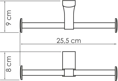 Держатель туалетной бумаги Wasserkraft Leine K-5096D двойной Sancos — официальный сайт