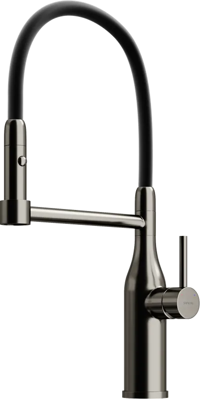 Смеситель для кухни Sancos Pride SC4011GG с гибким изливом, вороненая сталь Sancos — официальный сайт