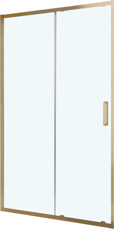 Душевая дверь в нишу BelBagno Luce BF-1-100-C-ORO профиль золото, стекло прозрачное Sancos — официальный сайт