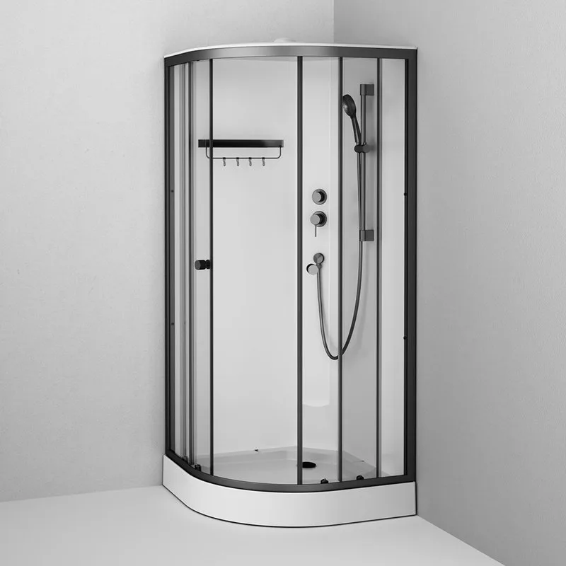 Душевая кабина AM.PM X-Joy W94C-401-090BT 90х90 см, низкий поддон, матовый черный Sancos — официальный сайт