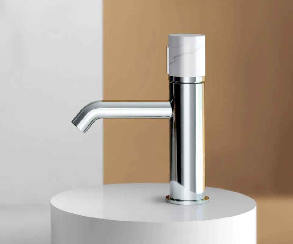 Смеситель для раковины Bronze de Luxe Focus 24601CM хром, мрамор Sancos — официальный сайт