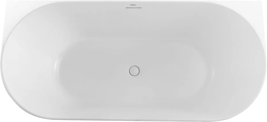 Акриловая ванна BelBagno BB412 170x80 см, пристенная, белая матовая, овальная, со сливом-переливом,  Sancos — официальный сайт