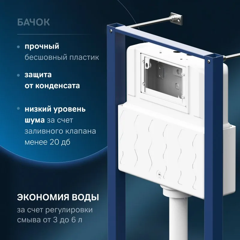 Система инсталляции для унитазов AM.PM Pro I012704.50A38, с сенсорной кнопкой смыва Sancos — официальный сайт