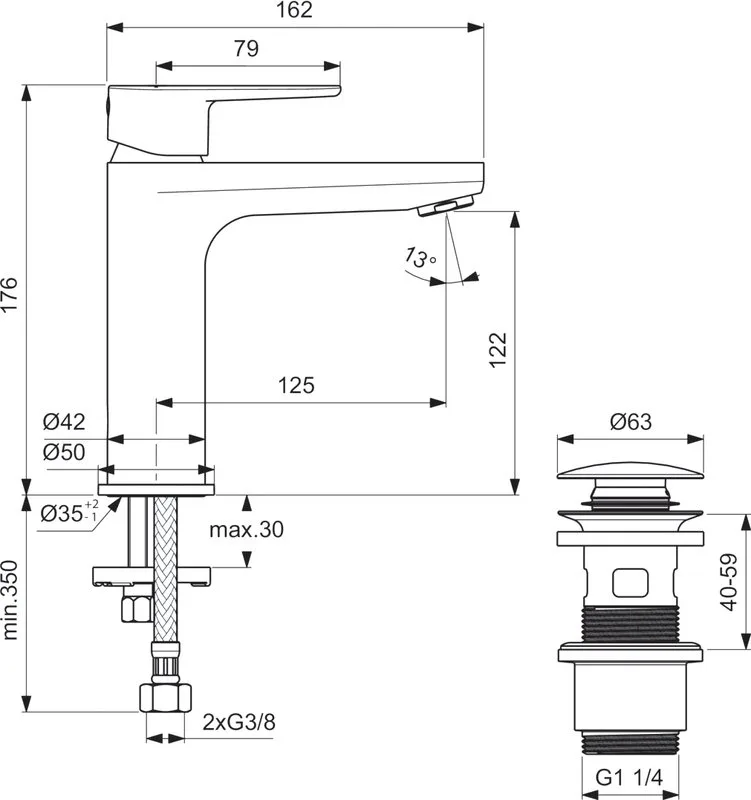 Смеситель Ideal Standard Cerafine O BD131SI silver Sancos — официальный сайт