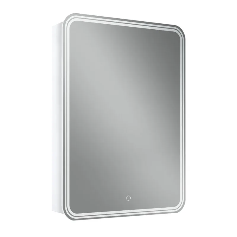 Зеркало-шкаф Art&Max Verona 60х80 R белое, с LED-подсветкой, 6000К Sancos — официальный сайт