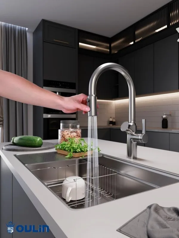 Смеситель для кухни Oulin OL-8018 Satin Sancos — официальный сайт