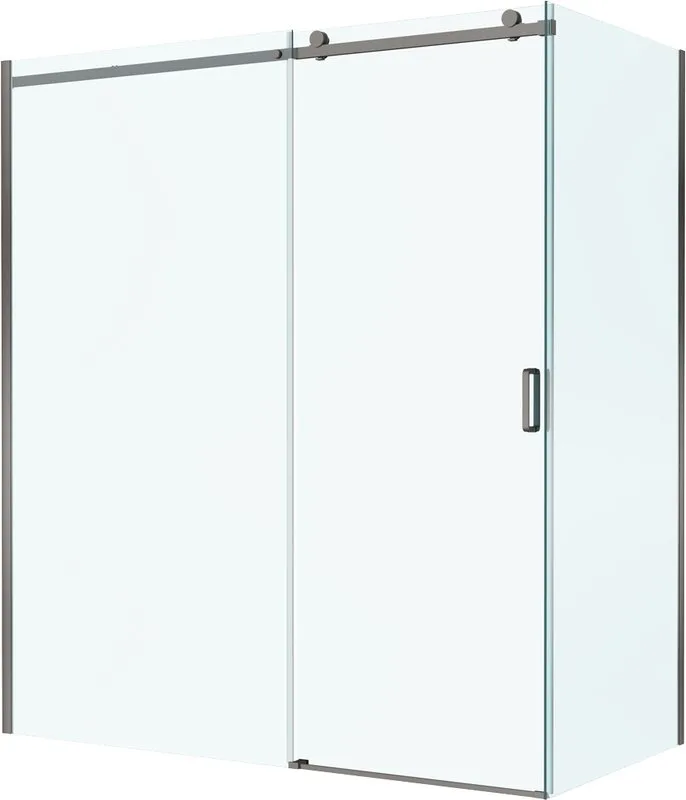 Душевой уголок BelBagno Soft Close-2 AH-1-180/90-C-GM профиль оружейная сталь Sancos — официальный сайт