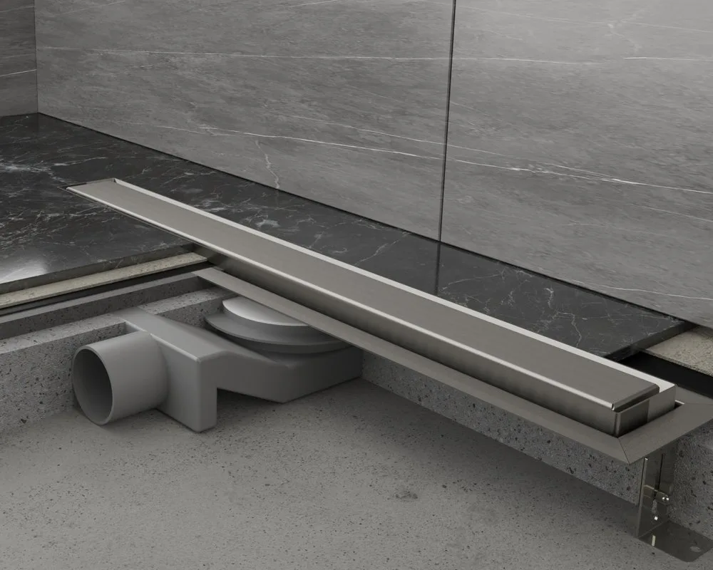 Душевой трап (лоток) Plumberia Selection PST In-Tile 70 см, нержавеющая сталь матовая Sancos — официальный сайт