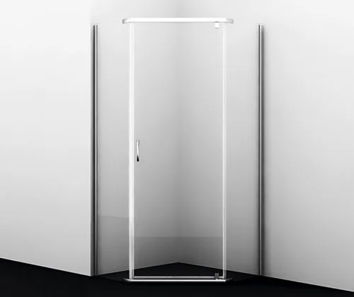 Душевой уголок Wasserkraft Leine 35P11 90x90 см, профиль серебристый, стекло прозрачное Sancos — официальный сайт