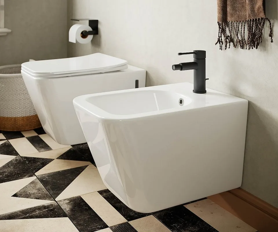 Унитаз подвесной Ceramicanova Metric Rimless CN3007 Sancos — официальный сайт