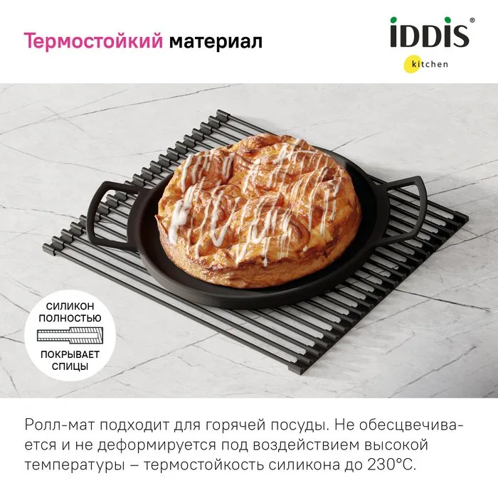 Сушилка IDDIS Kitchen Line ROL35BLi59 матовый черный Sancos — официальный сайт