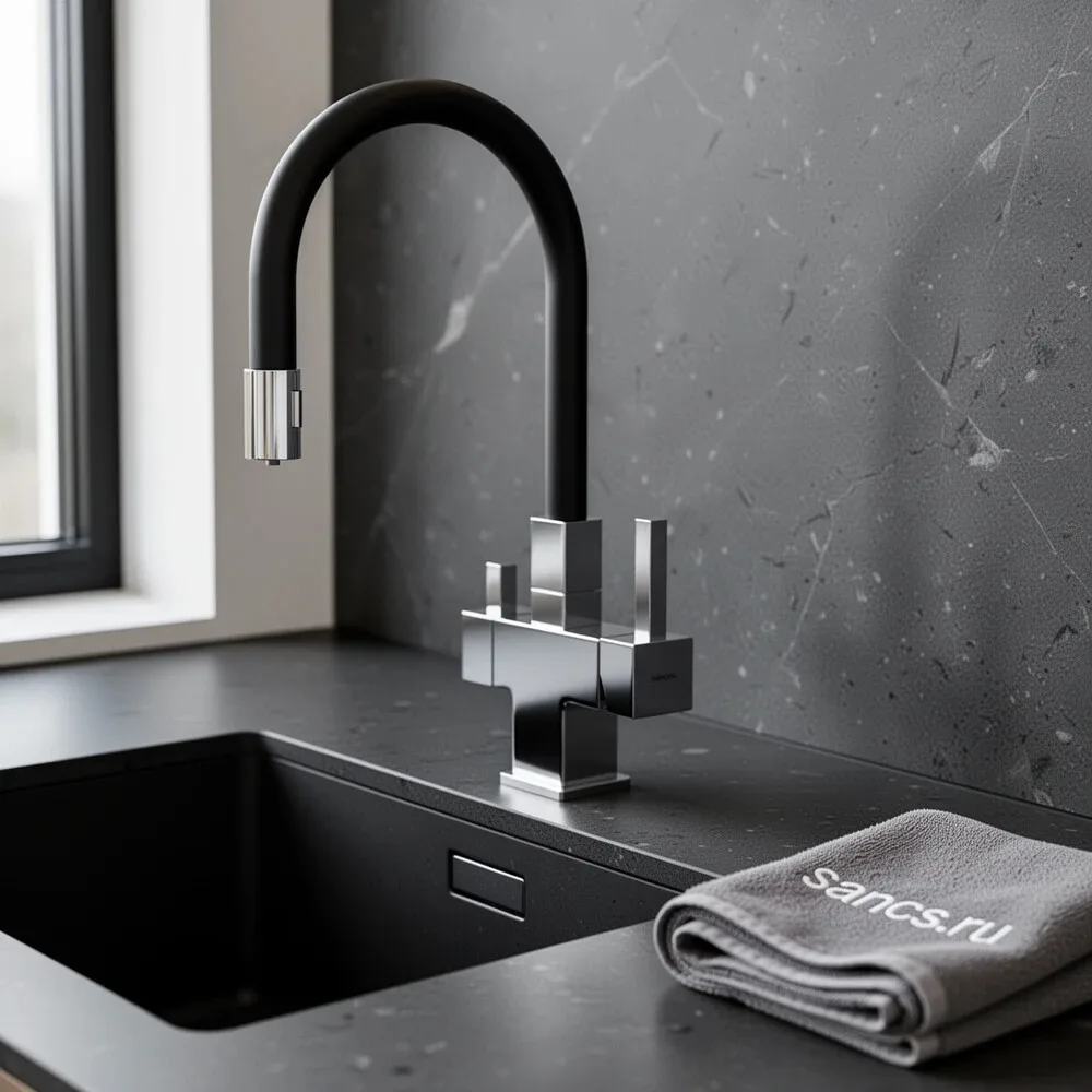 Смеситель для кухни Sancos Arno SC4005CH с гибким изливом, хром Sancos — официальный сайт