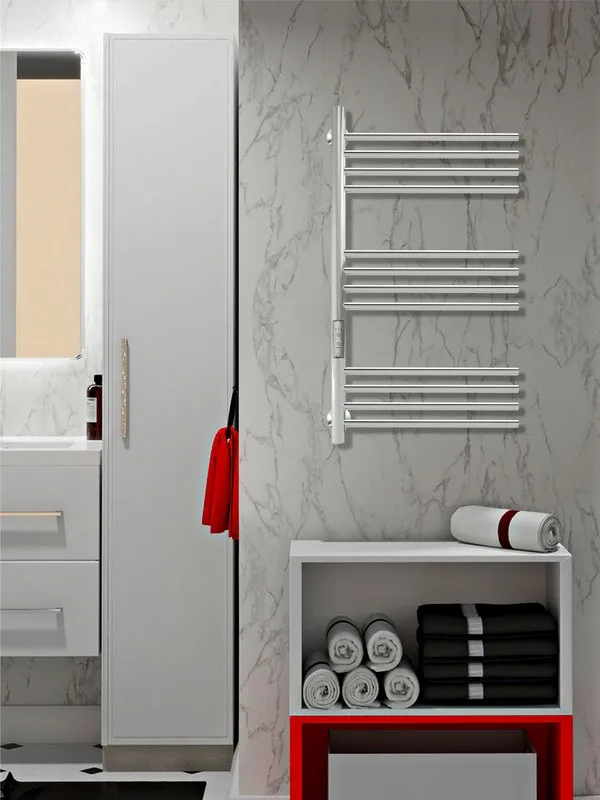 Полотенцесушитель электрический Indigo Family LFME70-40L 70х40, серебристый Sancos — официальный сайт