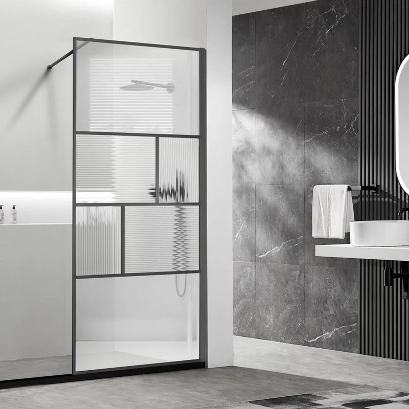 Душевая перегородка Vincea Walk-in HP Art VSW-1HC900CFGM 90 см, профиль вороненая сталь, стекло проз Sancos — официальный сайт