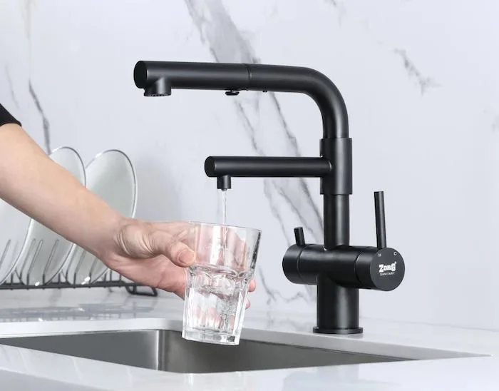 Смеситель для кухни Zorg Sanitary SZR-3216 Grafit графит Sancos — официальный сайт