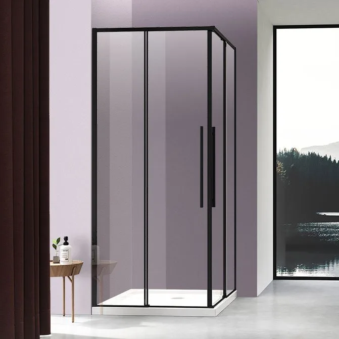 Душевой уголок Vincea Slim-N VSS-4SN900CLB 90x90, профиль черный Sancos — официальный сайт