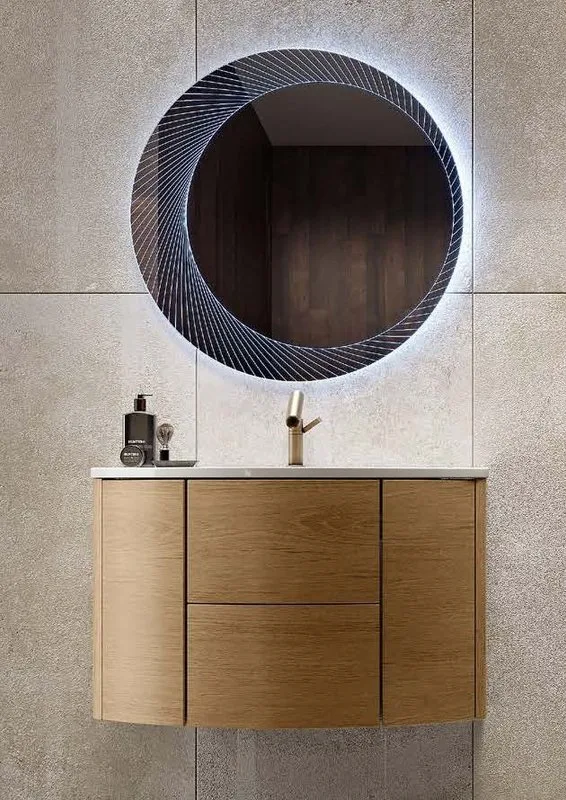 Зеркало круглое Cezares 80x80 с LED-подсветкой Sancos — официальный сайт